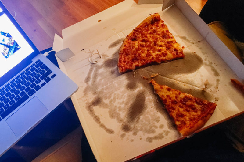 Pizza slices as large as a MacBook